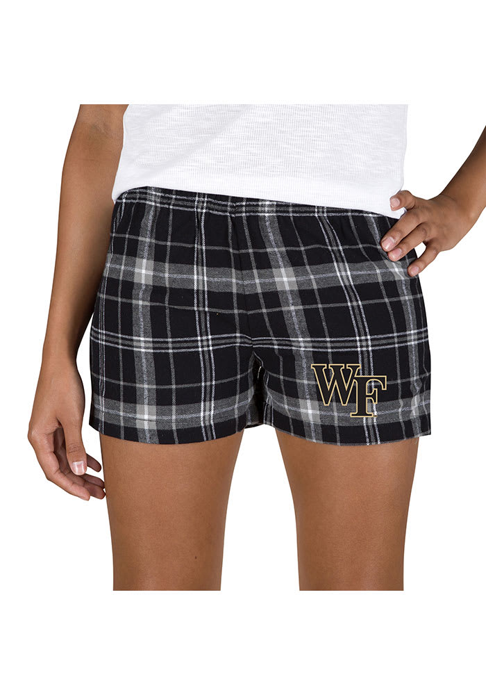 Wake Forest Demon Deacons Womens Grey Ultimate Flannel Shorts