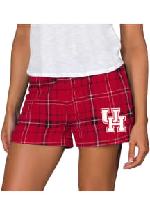 Concepts Sport Houston Cougars Womens Red Ultimate Flannel Shorts