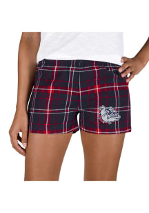 Concepts Sport Gonzaga Bulldogs Womens Red Ultimate Flannel Shorts