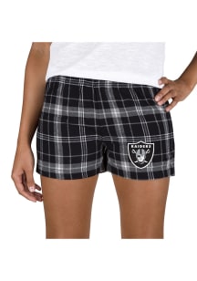 Concepts Sport Las Vegas Raiders Womens Grey Ultimate Flannel Shorts