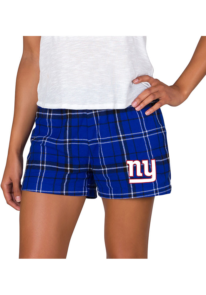 New York Giants Womens Black Ultimate Flannel Shorts