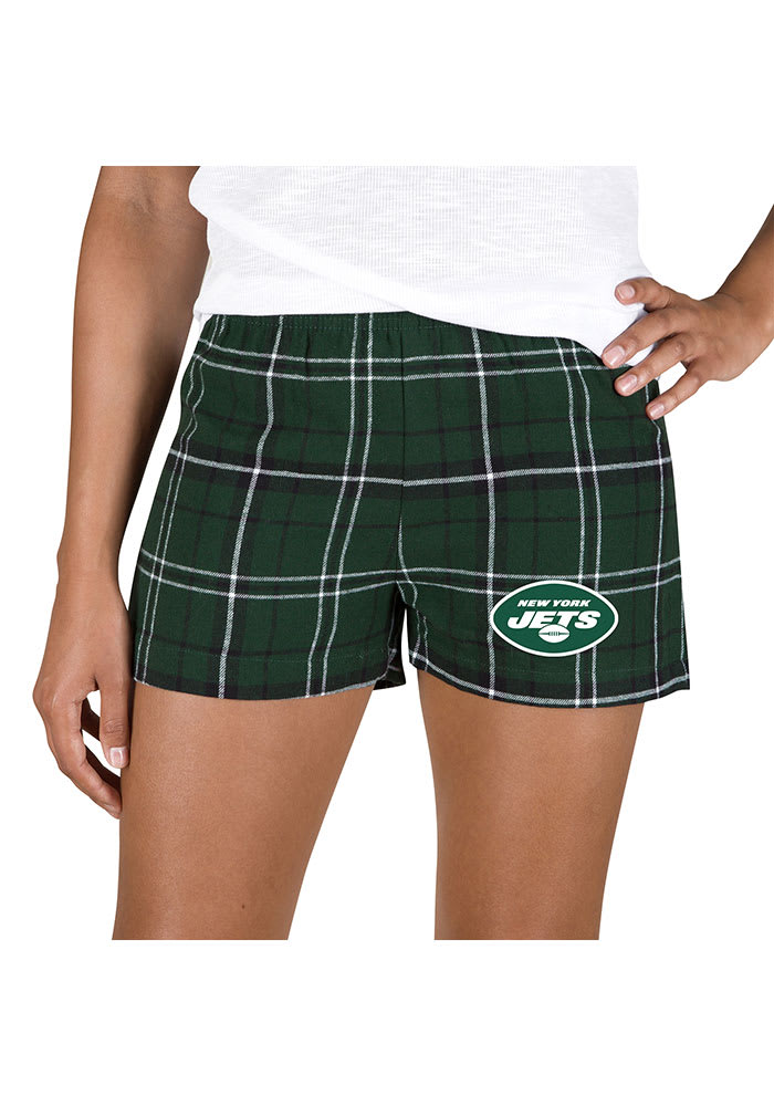 New York Jets Womens Black Ultimate Flannel Shorts