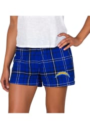 Los Angeles Chargers Womens Black Ultimate Flannel Shorts