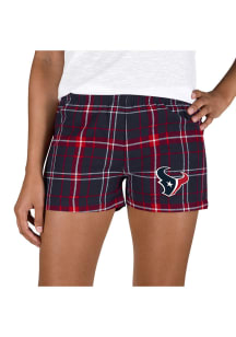 Concepts Sport Houston Texans Womens Red Ultimate Flannel Shorts