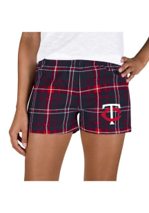 Concepts Sport Minnesota Twins Womens Red Ultimate Flannel Shorts