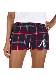 Concepts Sport Atlanta Braves Womens Red Ultimate Flannel Shorts