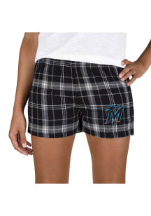 Concepts Sport Miami Marlins Womens Grey Ultimate Flannel Shorts