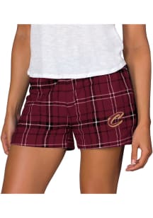 Concepts Sport Cleveland Cavaliers Womens Black Ultimate Flannel Shorts