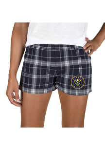 Concepts Sport Denver Nuggets Womens Grey Ultimate Flannel Shorts