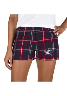 Concepts Sport Columbus Blue Jackets Womens Red Ultimate Flannel Shorts