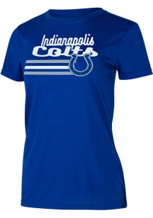 Indianapolis Colts Womens Blue Marathon Short Sleeve T-Shirt