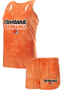 Cleveland Browns Womens Orange Billboard PJ Set