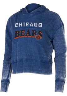 Chicago Bears Womens Navy Blue Resurgence Hooded Sweatshirt