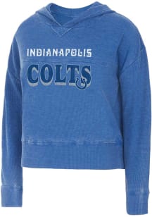 Indianapolis Colts Womens Blue Resurgence Hooded Sweatshirt