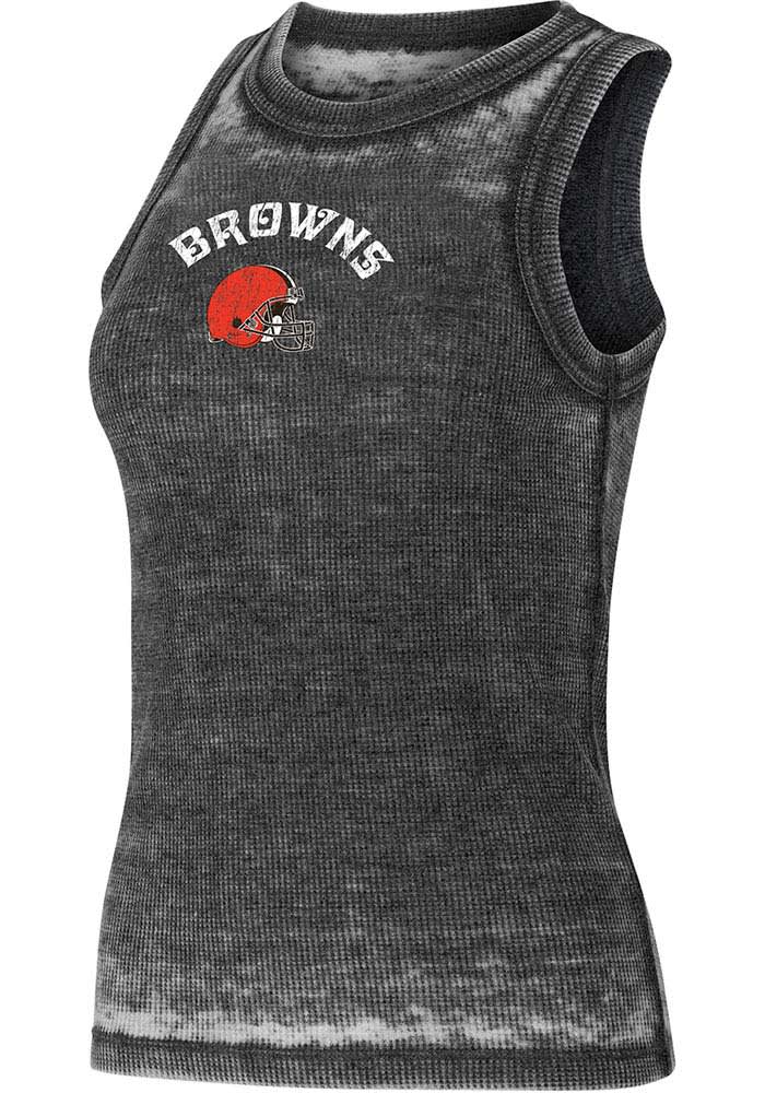 Cleveland Browns Womens Charcoal Resurgence Tank Top