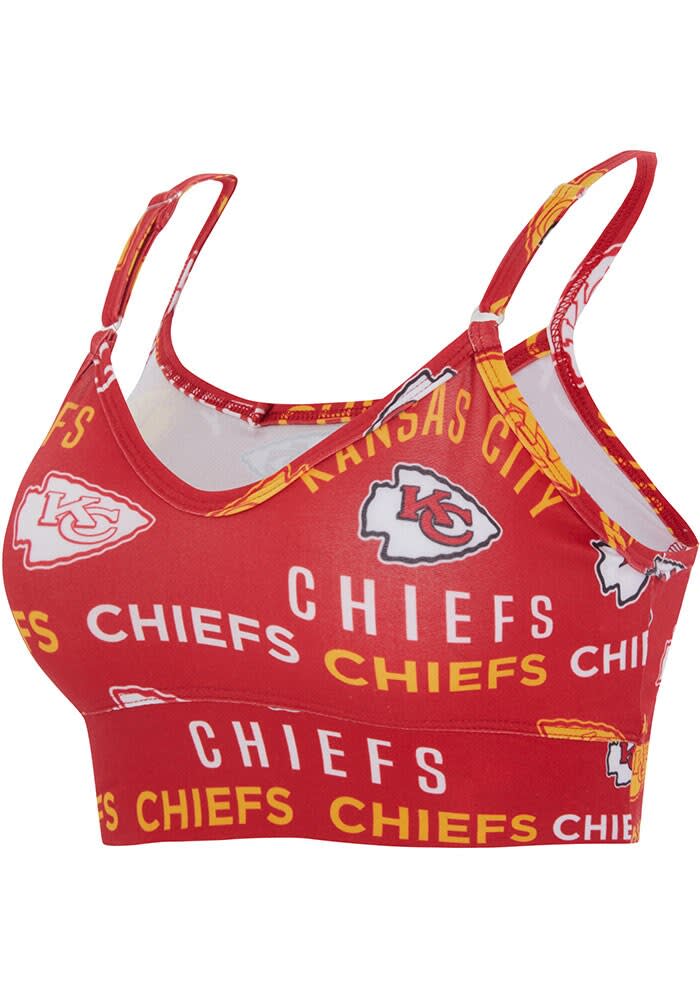 Junk Food Clothing Kansas City Chiefs Womens Red Timeout Tank Top