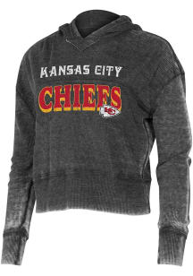 Kansas City Chiefs Womens Charcoal Resurgence Hooded Sweatshirt