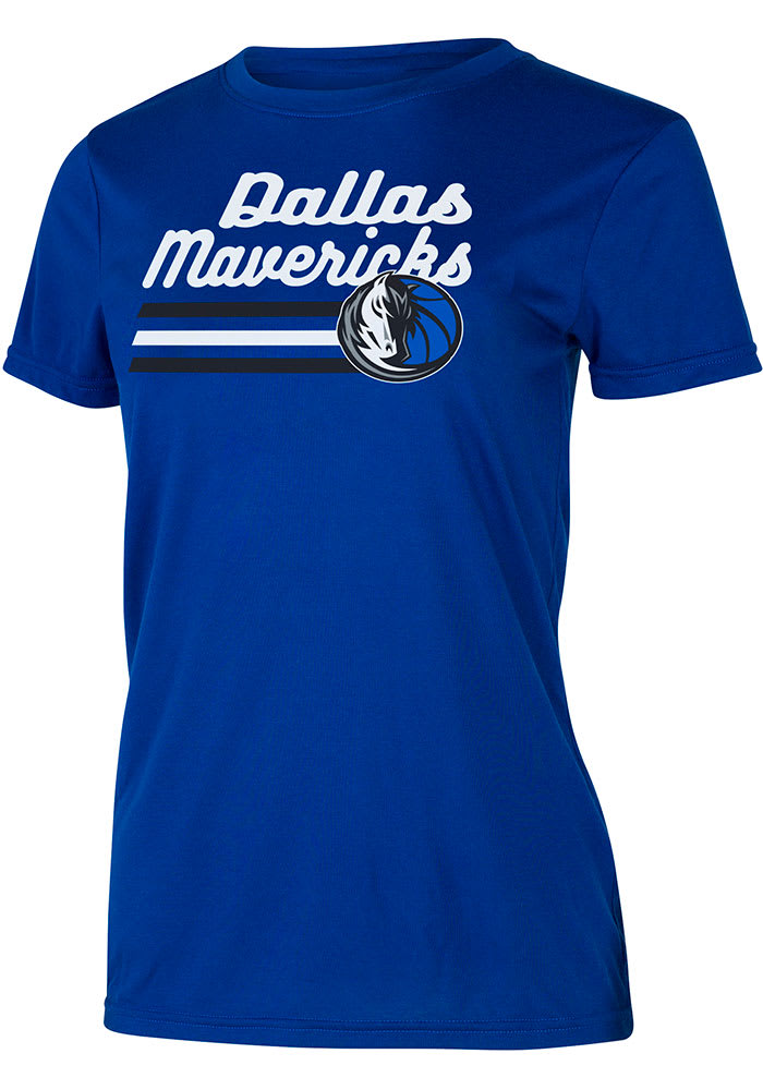 Dallas Mavericks Womens Blue Marathon Short Sleeve T-Shirt