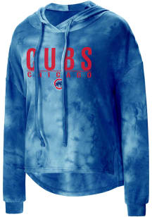 Chicago Cubs Womens Blue Composite Hooded Sweatshirt