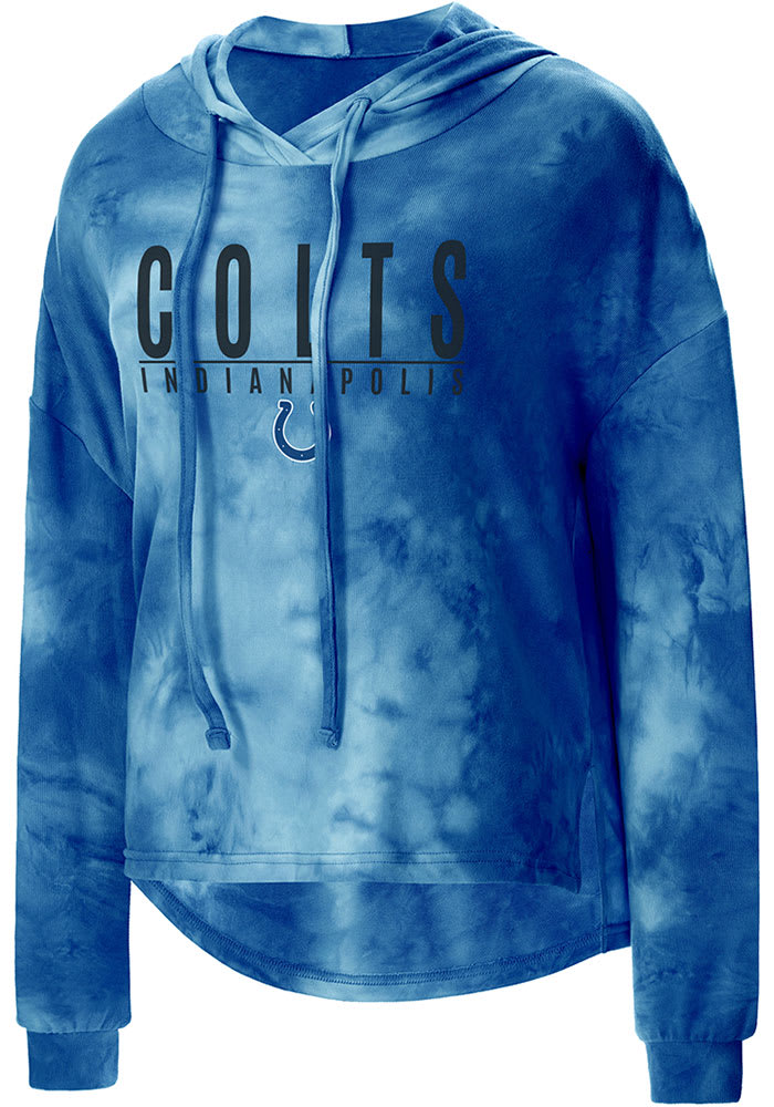 Indianapolis Colts Womens Blue Composite Hooded Sweatshirt