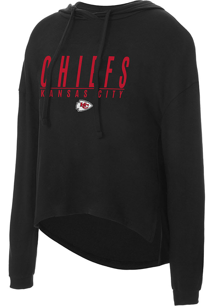 Kansas City Chiefs Womens Black Composite Hooded Sweatshirt