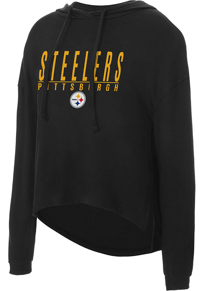 Pittsburgh Steelers Womens Black Composite Hooded Sweatshirt