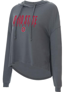 Ohio State Buckeyes Womens Charcoal Composite Hooded Sweatshirt