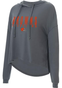 Cleveland Browns Womens Charcoal Composite Hooded Sweatshirt
