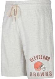 Cleveland Browns Mens Oatmeal Mainstream Shorts
