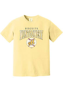 Summit Sportswear Montgomery Biscuits Womens Yellow Homerun Short Sleeve T-Shirt