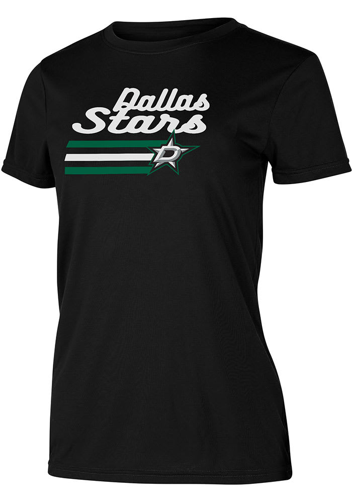 Dallas Stars Womens Black Marathon Short Sleeve T-Shirt