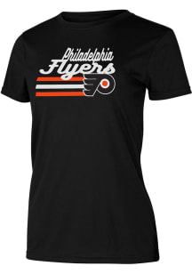Philadelphia Flyers Womens Black Marathon Short Sleeve T-Shirt
