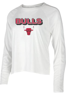 Chicago Bulls Womens White Gable Loungewear Sleep Shirt