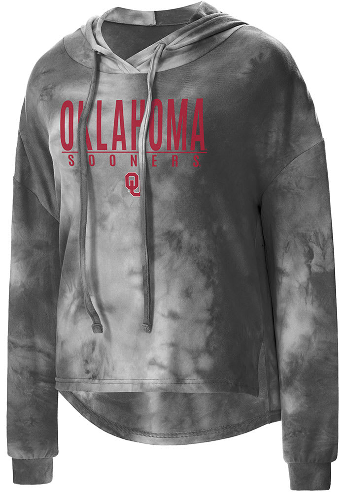 Oklahoma Sooners Womens Charcoal Composite Hooded Sweatshirt