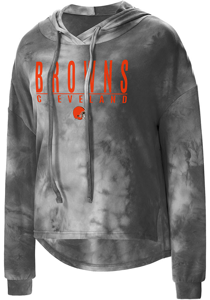 Cleveland Browns Womens Charcoal Composite Hooded Sweatshirt