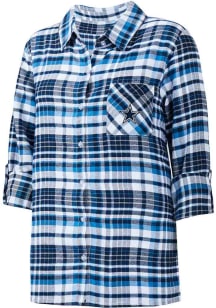 Dallas Cowboys Womens Navy Blue Mainstay Loungewear Sleep Shirt
