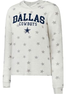 Dallas Cowboys Womens White Agenda Hooded Sweatshirt