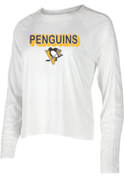Pittsburgh Penguins Womens White Gable Loungewear Sleep Shirt