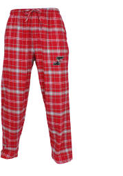 Indianapolis Greyhounds Mens Red Plaid Flannel Flannel Sleep Pants