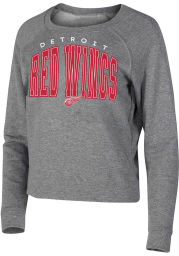 Detroit Red Wings Womens Grey Mainstream Crew Sweatshirt