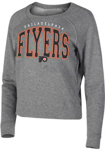 Philadelphia Flyers Womens Grey Mainstream Crew Sweatshirt