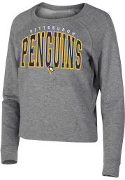 Pittsburgh Penguins Womens Grey Mainstream Crew Sweatshirt