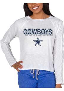 Dallas Cowboys Womens White Gable Loungewear Sleep Shirt