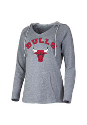 Chicago Bulls Womens Grey Mainstream Hooded Sweatshirt