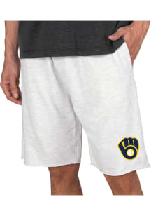Concepts Sport Milwaukee Brewers Mens Oatmeal Mainstream Shorts