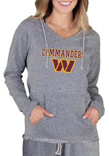 Concepts Sport Washington Commanders Womens Grey Mainstream Terry Hooded Sweatshirt