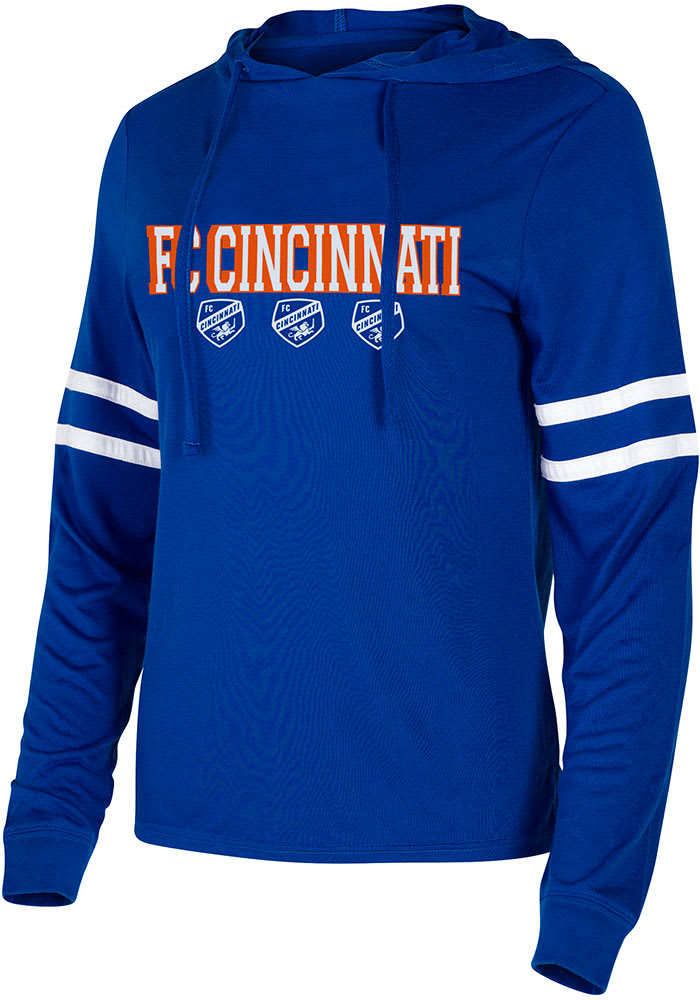 FC Cincinnati Womens Blue Marathon Hooded Sweatshirt