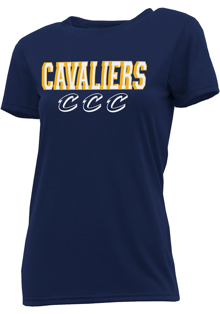 Cleveland Cavaliers Womens Navy Blue Marathon Short Sleeve T-Shirt