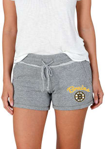 Concepts Sport Boston Bruins Womens Grey Mainstream Terry Shorts