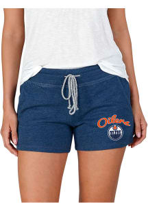 Concepts Sport Edmonton Oilers Womens Navy Blue Mainstream Terry Shorts